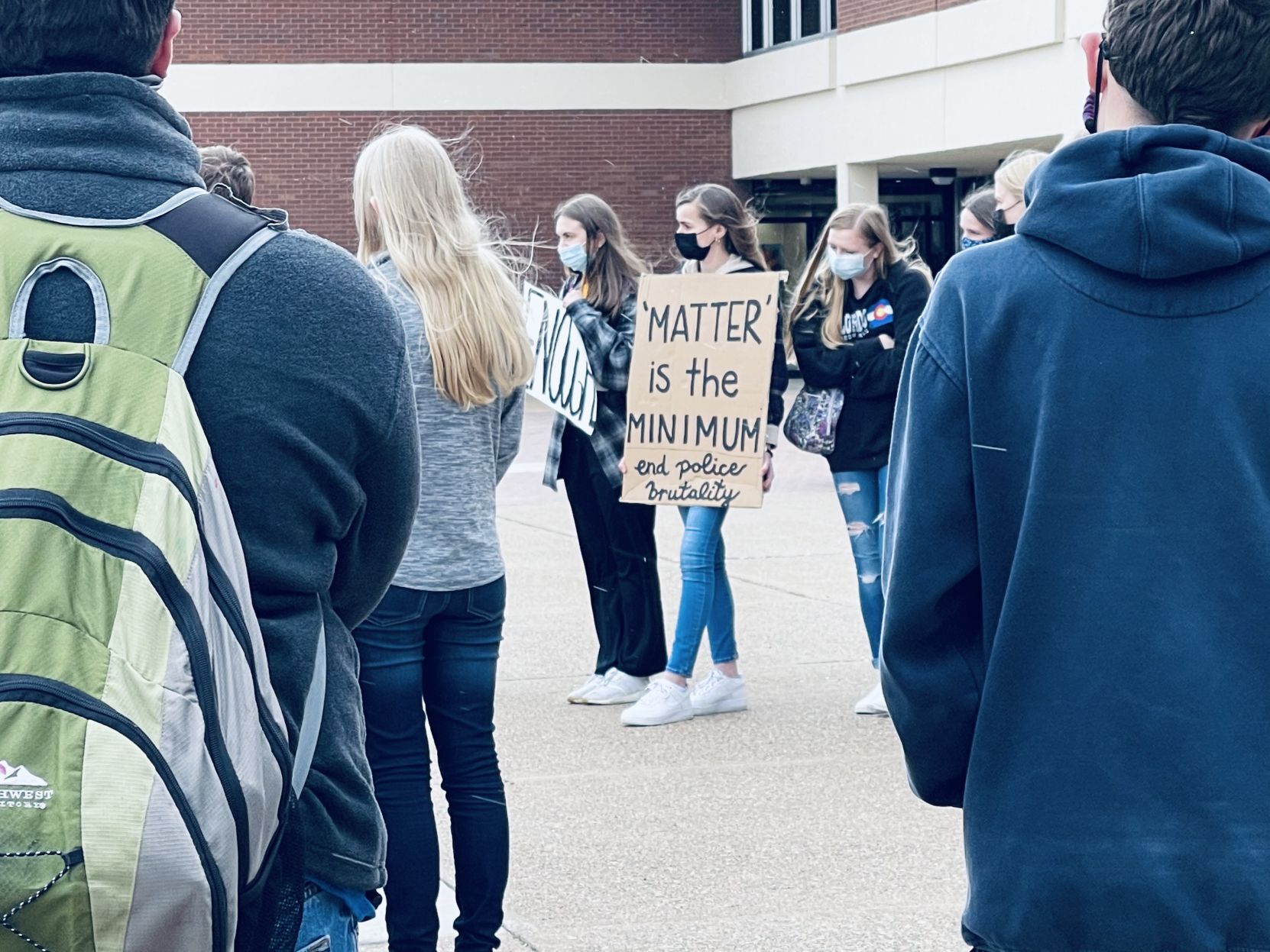 Student Protestors at Winona Senior High School